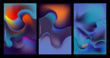 Colorful abstract fluid and geometric background. Space and Galaxy background illustration. Vector banner template.