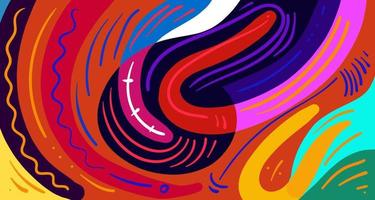 Abstract liquid shape. Fluid geometric design. Isolated gradient waves with geometric lines, dots, batik Indonesia pattern. Vector illustration
