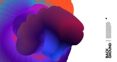 Vector colorful gradient abstract fluid  background for banner template