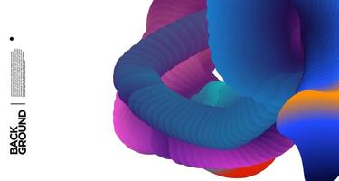 Vector colorful gradient abstract fluid  background for banner template