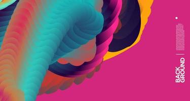 Vector colorful gradient abstract fluid  background for banner template