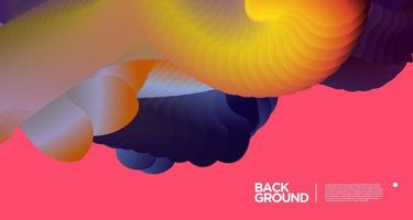 Vector colorful gradient abstract fluid  background for banner template