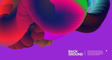 Vector colorful gradient abstract fluid  background for banner template