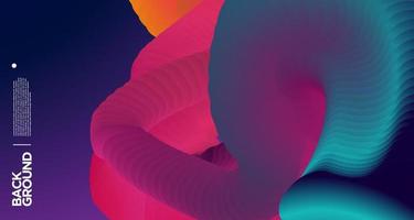 Vector colorful gradient abstract fluid  background for banner template