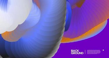 Vector colorful gradient abstract fluid  background for banner template