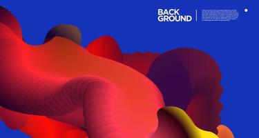 Vector colorful gradient abstract fluid  background for banner template