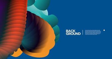 Vector colorful gradient abstract fluid  background for banner template