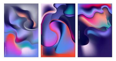 Colorful abstract fluid and geometric background. Space and Galaxy background illustration. Vector banner template.