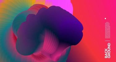 Vector colorful gradient abstract fluid  background for banner template