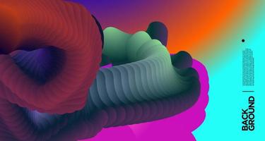 Vector colorful gradient abstract fluid  background for banner template