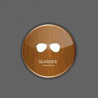 gafas, aplicación, iconos, vector, ilustración vector