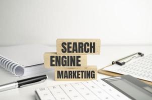 SEM, Search Engine Marketing ranking concept, the idea of promote traffic to website photo