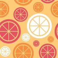 Lemon Fruit Abstract Seamless Pattern Background Vector Illustration