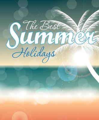 Summer holidays vector background.