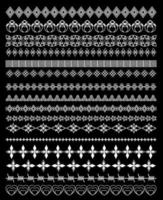 Vector Set of Calligraphic Design Borders Elements