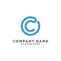 Initial letter C logo design vector template.