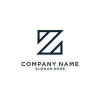 Letter Z or ZZ monogram logo design vector. vector