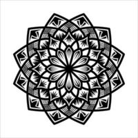 mandala vector blanco y negro vintage ornamento