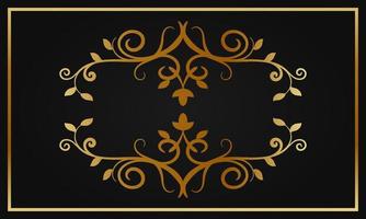 decorative vector border gold decoration