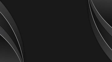 abstract black background, with crescent shape vector