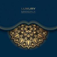 luxury background, with golden mandala, design vector