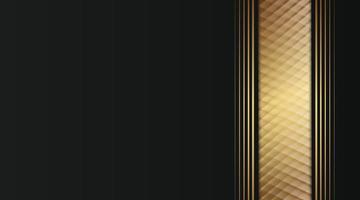 dark background vector  with golden stripes