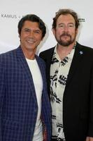 LOS ANGELES, AUG 6 - Lou Diamond Phillips, Matt Asner at the 4th Annual Ed Asner And Friends Poker Tournament For Autism Speaks at the South Park Center on August 6, 2016 in Los Angeles, CA photo