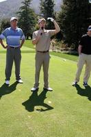 LOS ANGELES, APR 16 - Dennis Wagner, Jack Wagner at the The Leukemia and Lymphoma Society Jack Wagner Golf Tournament at Lakeside Golf Course on April 16, 2012 in Toluca Lake, CA photo