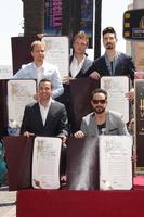 LOS ANGELES, APR 22 - Backstreet Boys at the ceremony for the Backstreet Boys Star on the Walk of Fame at the Hollywood Walk of Fame on April 22, 2013 in Los Angeles, CA photo