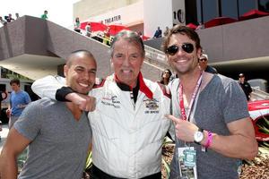 LOS ANGELES, APR 12 - Bryton James, Eric Braeden, Daniel Goddard at the Long Beach Grand Prix Pro Celeb Race Day at the Long Beach Grand Prix Race Circuit on April 12, 2014 in Long Beach, CA photo