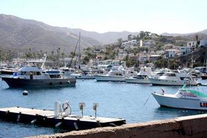 LOS ANGELES, APR 26 - Catalina Harbour View from Casino at Catalina Film Festival on August 26, 2014 in Avalon, Catalina Island, CA photo