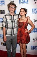 LOS ANGELES, AUG 11 - Angus T Jones, Ariel Winter arriving at the be A STAR Summer Event at Andaz Hotel on August 11, 2011 in Los Angeles, CA photo
