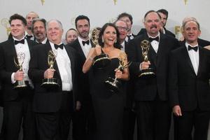 LOS ANGELES  SEP 20 - Julia Louis Dreyfus, VEEP at the Primetime Emmy Awards Press Room at the Microsoft Theater on September 20, 2015 in Los Angeles, CA photo