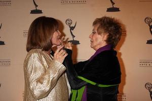 LOS ANGELES  JAN 20 - Valerie Harper, Cloris Leachman arrives at the ATASHall of Fame Committe s 20th Annual Induction Gala at Beverly HIlls Hotel on January 20, 2011 in Beverly Hills, CA photo