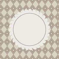 Design Retro Label, Frame, with Bow Vector Illustration