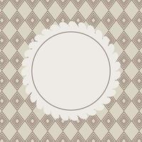 Design Retro Label, Frame, with Bow Vector Illustration