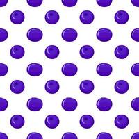 Sweet blueberry vegan berry vector flat seamless pattern