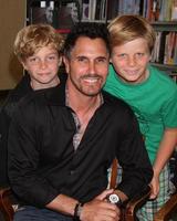 LOS ANGELES, JUL 8 - Don Diamont, twin sons Anton and Davis at the William J. Bell Biography Booksigning at Barnes and Noble on July 8, 2012 in Costa Mesa, CA photo