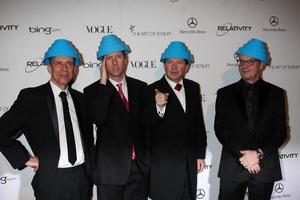 LOS ANGELES  JAN 15 - DEVO arrives at the Art Of Elysium Heaven Gala 2011 at The California Science Center Exposition Park on January 15, 2011 in Los Angeles, CA photo