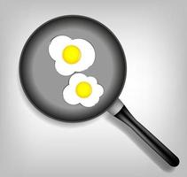 Fried eggs vector illustration