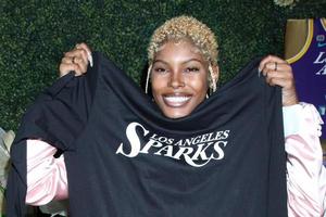 LOS ANGELES  JUN 13 - Diamond White with LA Sparks Pullover at the 48th Daytime Emmy Awards Gifting Photos  June 13 at the ATI Studios on June 13, 2021 in Burbank, CA