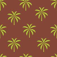 Palm tree seamless pattern vector illustration