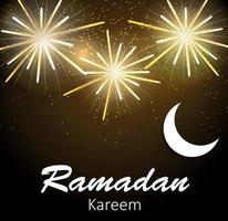 Moon Background for Muslim Community Festival Vector Illustration