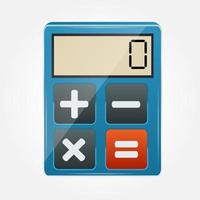 Ilustración de vector de icono de calculadora