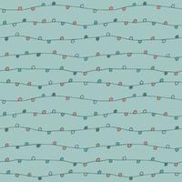 Vector seamless pattern of hand drawn beads. Abstract background from decorative elements of doodle lines