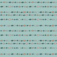 Vector seamless pattern of hand drawn beads. Abstract background from decorative elements of doodle lines