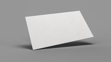 A realistic business credit gift card placeholder mockup stationary layout with shadow effects 3d illustration photo