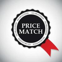 Price Match Label Vector Illustration