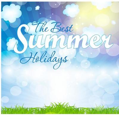 Summer holidays vector background.