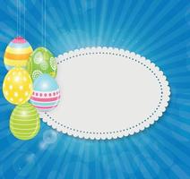 Beautiful Easter Egg Background Vector Illustration